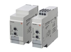 Carlo Gavazzi multi-voltage timers with 1 or 2 NO+NC contacts or 1 instantaneous and 1 delayed NO+NC contacts (0.1 s - 100 h)