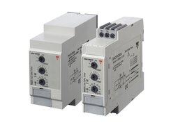 Multi-voltage (and 380-415 V AC) Star-Delta timers for Din-rail mounting or for 11 pins base. Carlo Gavazzi