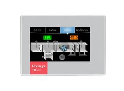 HMI touchscreen 4.3” (800x480), with integrated soft-PLC. PIXSYS