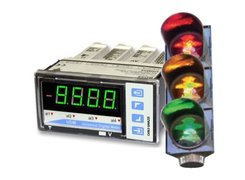 Digital meters - controllers with 4-digit read-out, 3-color display coupled to the different alarm status