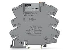 Relay module with yellow LED and 1 x NO+NC contact. Supply 24 or 115 or 230 V AC/DC. WAGO