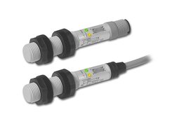 DC capacitive sensors Μ12 with alarm output and humidity compensation. Sensing distance: 0.5 - 8 mm (teach-in settings)