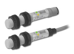 DC capacitive sensors Μ12 with humidity compensation and alarm output. Sensing distance: 0.5 - 8 mm (teach-in settings)