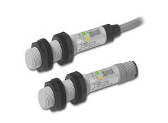DC capacitive sensors Μ18 with alarm output and humidity compensation. Sensing distance: 0.5 - 12 mm (teach-in settings)