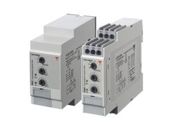 Carlo Gavazzi multi-voltage timers with two state delay-on operate (0.1 s - 100 h)