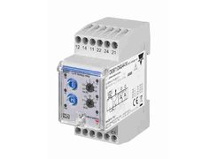 Earth leakage monitoring relay with adjustable trip level (30mA-5A or 300μΑ-30Α). Carlo Gavazzi