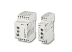 Multi-voltage multifunction mini-DIN timers with 1 or 2 contacts. Time range: 0.1 s - 100 h. Carlo Gavazzi