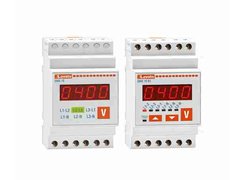 3-ph Digital AC Voltmeter for DIN-rail mounting. Lovato Electric