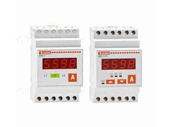 3-ph Digital AC Ammeter for DIN-rail mounting. Lovato Electric