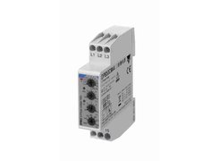 3ph over and under voltage, phase sequence and loss monitoring relay with timer, new generation. Carlo Gavazzi