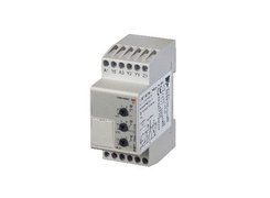 True RMS AC/DC over or under voltage monitoring with timer. (0,1-10 or 2-500 V AC/DC). Dimension: 2 DIN. Carlo Gavazzi