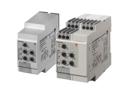 True RMS AC/DC under and over voltage monitoring relays with separate outputs  and timers. Carlo Gavazzi