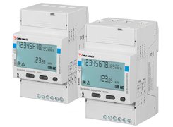 Energy Meters / Analyzers, 65 A direct or 10,000 A via C/T. LCD screen with mechanical push buttons. Carlo Gavazzi