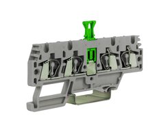 Spring-clamp disconect terminal blocks with multiple inputs-outputs. Cabur