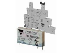 Slim industrial relays and bases