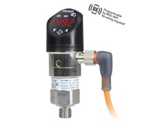 Pressure Transmitter (0 to 1, 10, 40, 100, 400 Bar) with display, programmable by NFC/RFID. PIXSYS