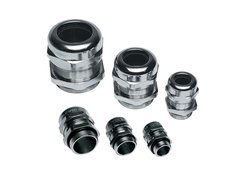 Nickel plated brass cable glands .Cembre